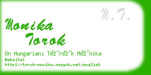 monika torok business card